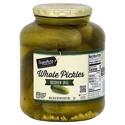 Signature SELECT Pickles Whole Genuine Dill Jar - 46 Fl. Oz. - Image 1