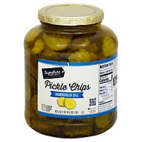 Signature SELECT Pickles Chips Hamburger Dill - 46 Fl. Oz. - Image 1