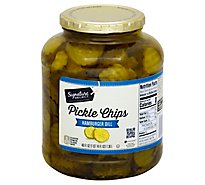 Signature SELECT Pickles Chips Hamburger Dill - 46 Fl. Oz.
