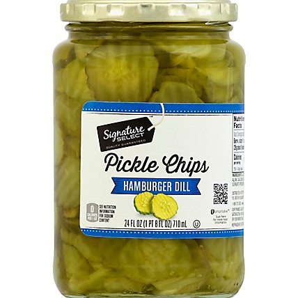 Signature SELECT Pickle Chips Hamburger Dill - 24 Fl. Oz. - Image 2