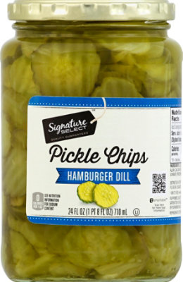 Signature SELECT Pickle Chips Hamburger Dill - 24 Fl. Oz. - Image 2