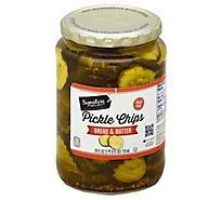 Signature SELECT Pickle Chips Bread & Butter Fresh Pack - 24 Fl. Oz.