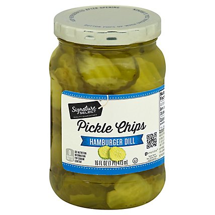 Signature SELECT Pickle Chips Hamburger Dill - 16 Fl. Oz. - Image 1