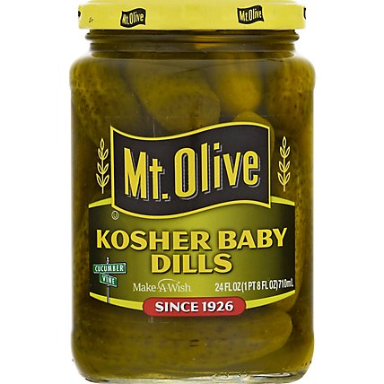 Mt. Olive Pickles Baby Kosher Dills - 24 Fl. Oz. - Image 2