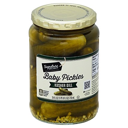 Signature SELECT Pickles Baby Kosher Dill Jar - 24 Fl. Oz. - Image 1