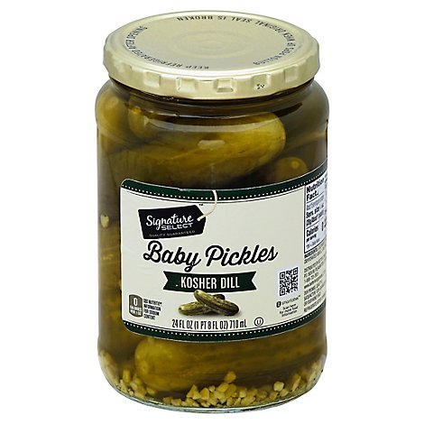 Signature SELECT Pickles Baby Kosher Dill Jar - 24 Fl. Oz.