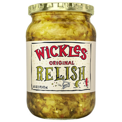 Wickles Pickles Original Relish (3 Pack - 16oz Each) - Dill Pickle Relish -  Sweet, Slightly Spicy, Wickedly Delicious