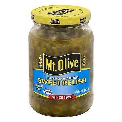 Mt. Olive No Sugar Added Relish Sweet - 16 Fl. Oz. - Image 1