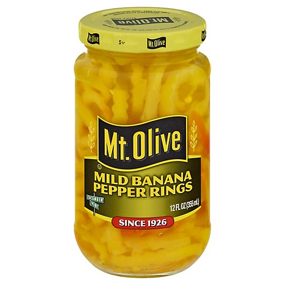 Mt. Olive Pepper Rings Banana Mild - 12 Fl. Oz.