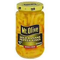 Mt. Olive Pepper Rings Banana Mild - 12 Fl. Oz. - Image 1