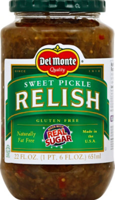 Del Monte Relish Sweet Pickle - 22 Fl. Oz. - safeway