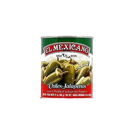 El Mexicano Jalapenos Whole Can - 26 Oz - Image 1
