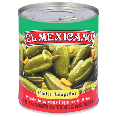 El Mexicano Jalapenos Whole Can 26 Oz Albertsons