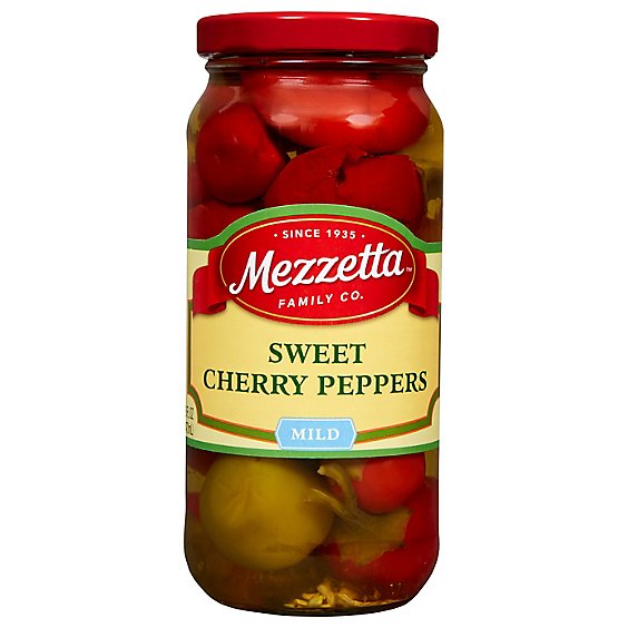 Mezzetta Peppers Cherry Sweet - 16 Oz
