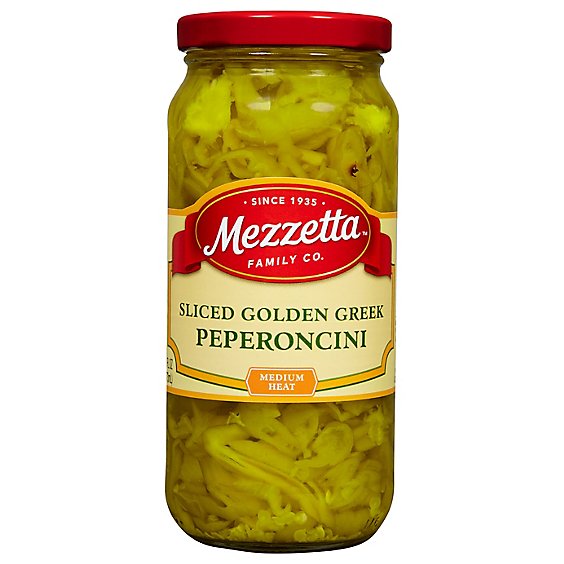 Mezzetta Peperoncini Deli-Sliced Greek Golden - 16 Oz