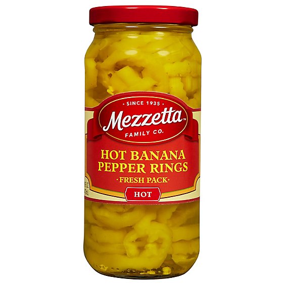 Mezzetta Pepper Rings Hot Deli-Sliced - 16 Oz