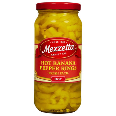 Mezzetta Pepper Rings Hot Deli-Sliced - 16 Oz