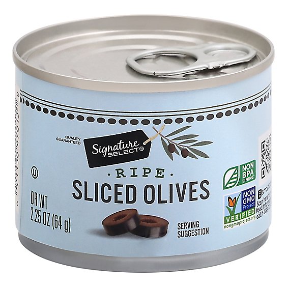Signature SELECT Olives Sliced Ripe - 2.25 Oz