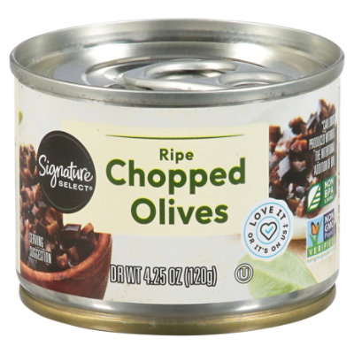 Signature SELECT Olives Chopped Ripe Can - 4.25 Oz - Image 4