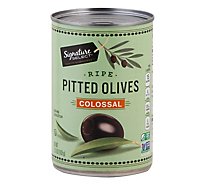 Signature SELECT Olives Pitted Ripe Colossal Can - 5.75 Oz