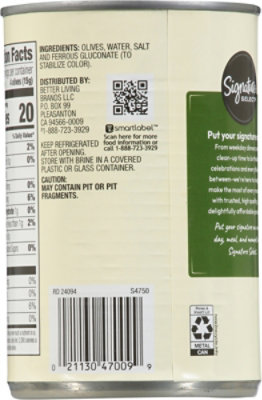 Signature SELECT Olives Pitted Ripe Large Can - 6 Oz - Image 7