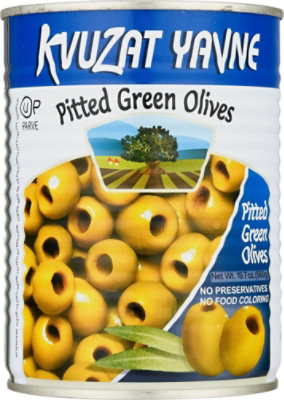 Kvuzat Yavne Pitted Green Olives - 19 Oz - Image 2