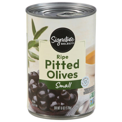 Signature SELECT Olives Pitted Ripe Small Can - 6 Oz - Image 4