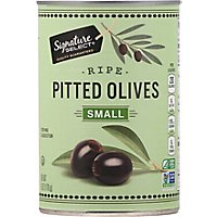 Signature SELECT Olives Pitted Ripe Small Can - 6 Oz - Image 2