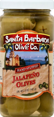 Santa Barbara Olive Co. Olives Hand Stuffed Jalapeno - 5 Oz - Image 2