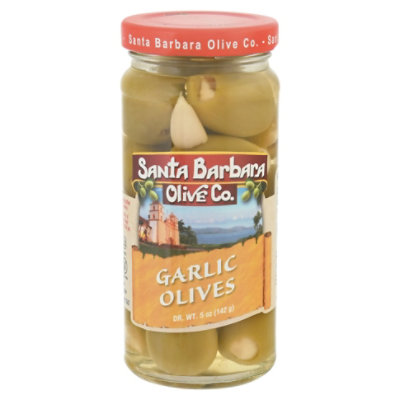 Santa Barbara Olive Co. Olives Hand Stuffed Garlic - 5 Oz - Image 3