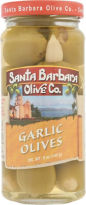 Santa Barbara Olive Co. Olives Hand Stuffed Garlic - 5 Oz - Image 2