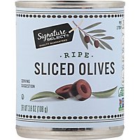 Signature SELECT Olives Sliced Ripe Can - 3.8 Oz - Image 2