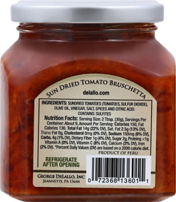 DeLallo Bruschetta Sun Dried Tomato - 10 Oz - Image 6