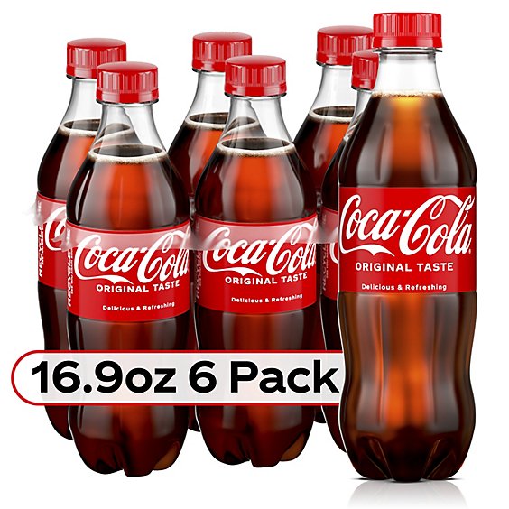Coca-Cola Soda Pop Classic - 6-16.9 Fl. Oz.