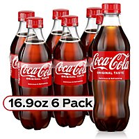 Coca-Cola Soda Pop Classic - 6-16.9 Fl. Oz. - Image 1