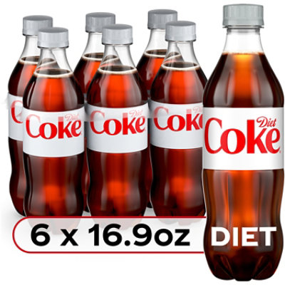 Diet Coke Soda Pop Cola 6 Count - 16.9 Fl. Oz.