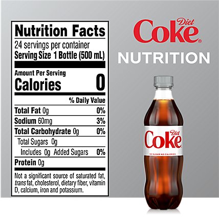 Diet Coke Soda Pop Cola 6 Count - 16.9 Fl. Oz. - Image 4