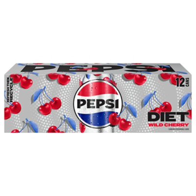 Pepsi Soda Diet Wild Cherry - 12-12 Fl. Oz. - Image 2