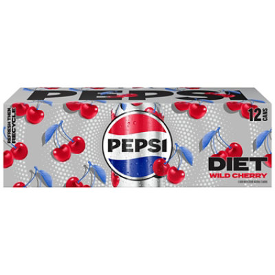 Pepsi Soda Diet Wild Cherry - 12-12 Fl. Oz. - Image 2