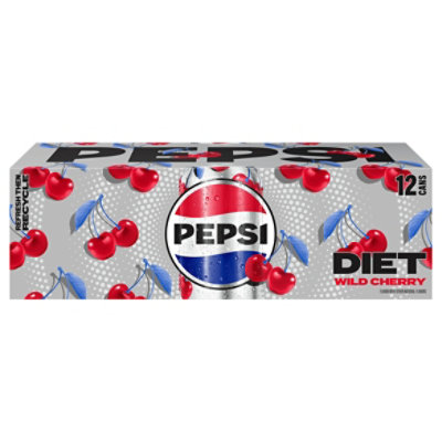 Pepsi Soda Diet Wild Cherry - 12-12 Fl. Oz.
