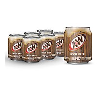 A&W Root Beer Soda Mini Cans - 6-8 Fl. Oz.