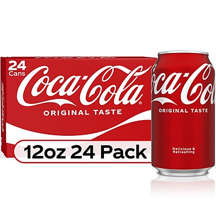 Coca-Cola Soda Pop Classic - 24-12 Fl. Oz. - Image 1