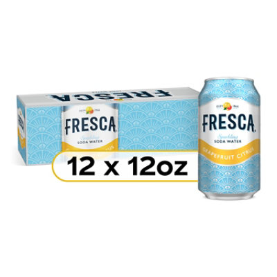 Fresca Soda Flavored Sparkling Sugar Free Zero Calorie Original Citrus In Can - 12-12 Fl. Oz. - Image 1