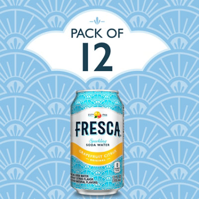 Fresca Soda Flavored Sparkling Sugar Free Zero Calorie Original Citrus In Can - 12-12 Fl. Oz. - Image 3