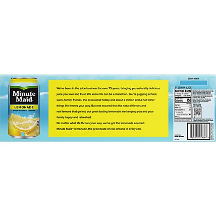 Minute Maid Juice Lemonade Cans - 12-12 Fl. Oz. - Image 6