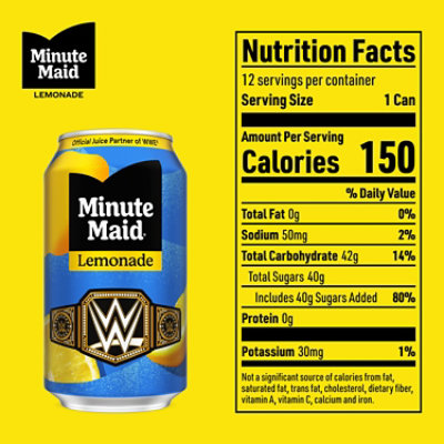 Minute Maid Juice Lemonade Cans - 12-12 Fl. Oz. - Image 5