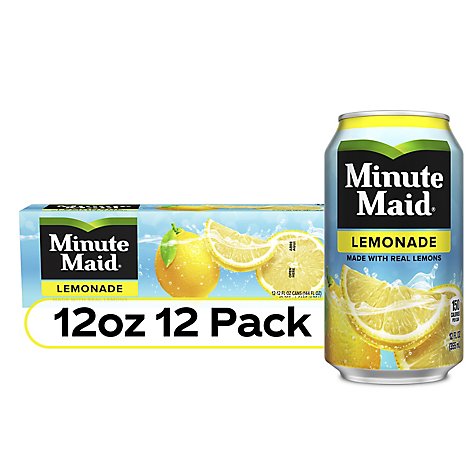 Minute Maid Juice Lemonade Cans - 12-12 Fl. Oz.