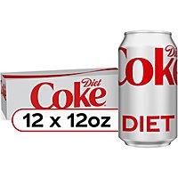 Diet Coke Soda Pop Cola 12 Count - 12 Fl. Oz. - Image 2
