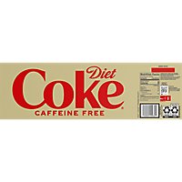 Diet Coke Soda Pop Cola Caffeine Free 12 Count - 12 Fl. Oz. - Image 6