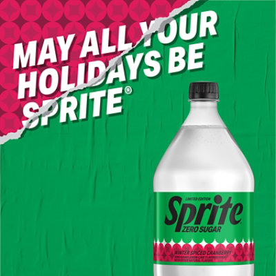 Sprite Winter Spiced Zero Sugar Cranberry Lemon-Lime Soft Drink Bottle - 2 Liter - Image 2
